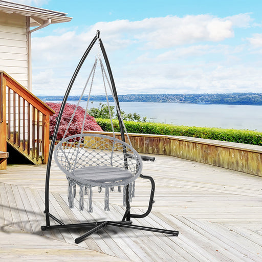 Heavy Duty Metal C Stand for Hammock Chair Ideal for Garden Porch or Indoor Use
