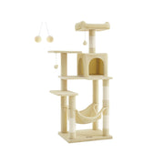 Feandrea Tall Beige Cat Tree Tower For Indoor Cats