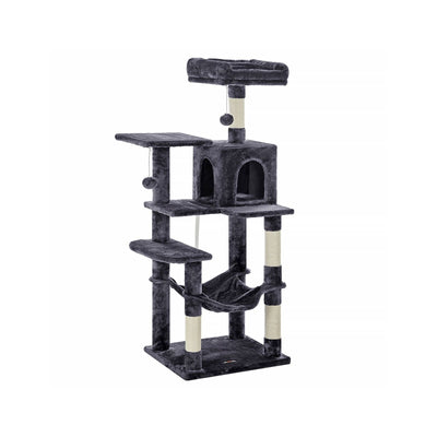 Feandrea Tall Grey Cat Tree Tower For Indoor Cats