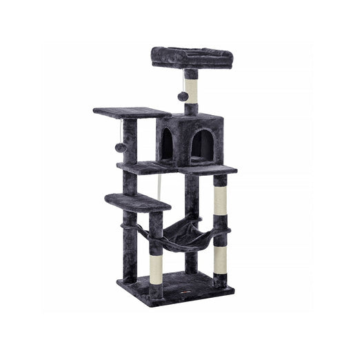Feandrea Tall Grey Cat Tree Tower For Indoor Cats