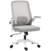 Grey Mesh Back Adjustable Swivel Office Chair with Lumbar Support by HOMCOM