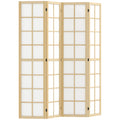 4 Panel Folding Room Divider Freestanding Privacy Screen for Living Room Bedroom 160 x 170cm by HOMCOM