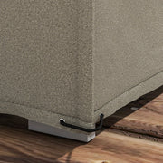 Grey Waterproof Garden Furniture Cover 155 x 222cm Protects Outdoor Tables and Chairs