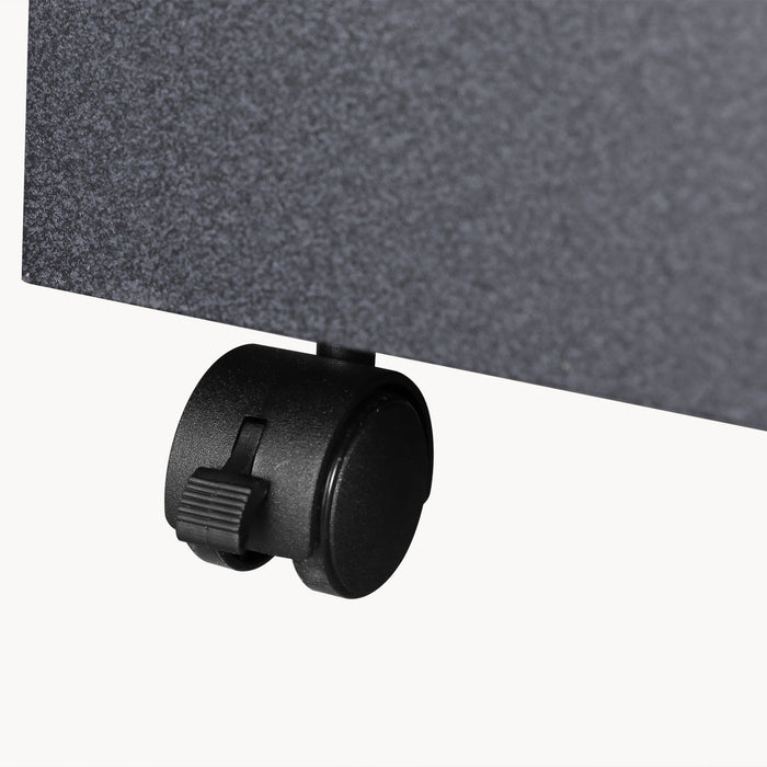 Lockable Filing Cabinet with 2 Drawers and Wheels for Office Storage by Songmics