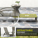 Mixed Grey Rattan Sun Lounger with Adjustable Backrest for Garden Comfort by Outsunny