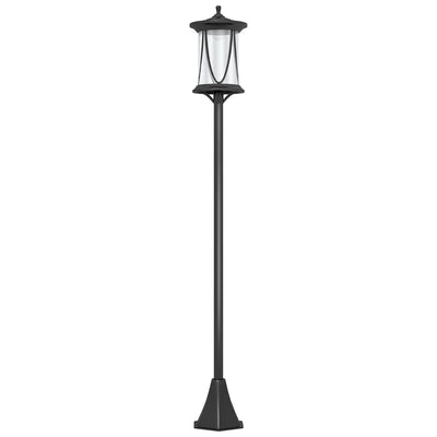 LED Solar Outdoor Lamp Post Garden Light 1.3M Waterproof IP44 Cool White by Outsunny