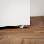 Computer Desk with 3 Storage Shelves and Drawers for Home Office Organisation, Natural Wood White