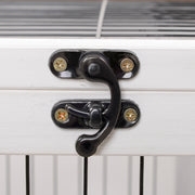 2 Tier Wooden Guinea Pig Hutch with Enclosed Run Ideal for Outdoor Use Brown