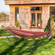 Foldable Hammock Stand, 120kg, Black Outsunny