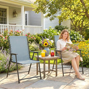 Folding Garden Chairs Set of 2 for Relaxed Outdoor Seating Easy Storage Outsunny
