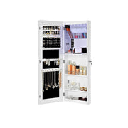 Wall Mounted Frameless Jewellery Cabinet with Mirror and Organiser Storage by Songmics