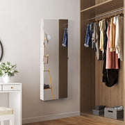 Wall Mounted Frameless Jewellery Cabinet with Mirror and Organiser Storage by Songmics