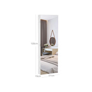 Wall Mounted Frameless Jewellery Cabinet with Mirror and Organiser Storage by Songmics