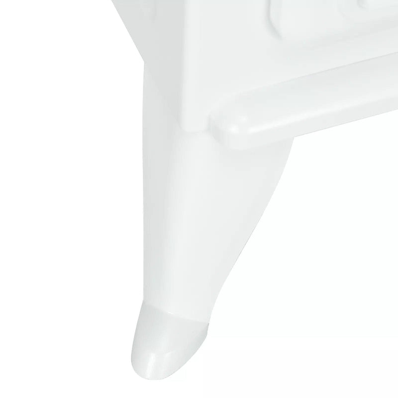 Image of a White Vintage Free Standing Electric Fireplace