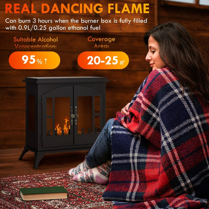 Image of a Free Standing Indoor Bioethanol Fireplace