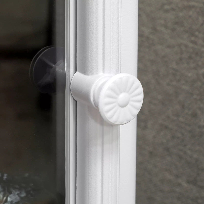 Image of a Free Standing White Electric Fire With Realistic Flame Effect