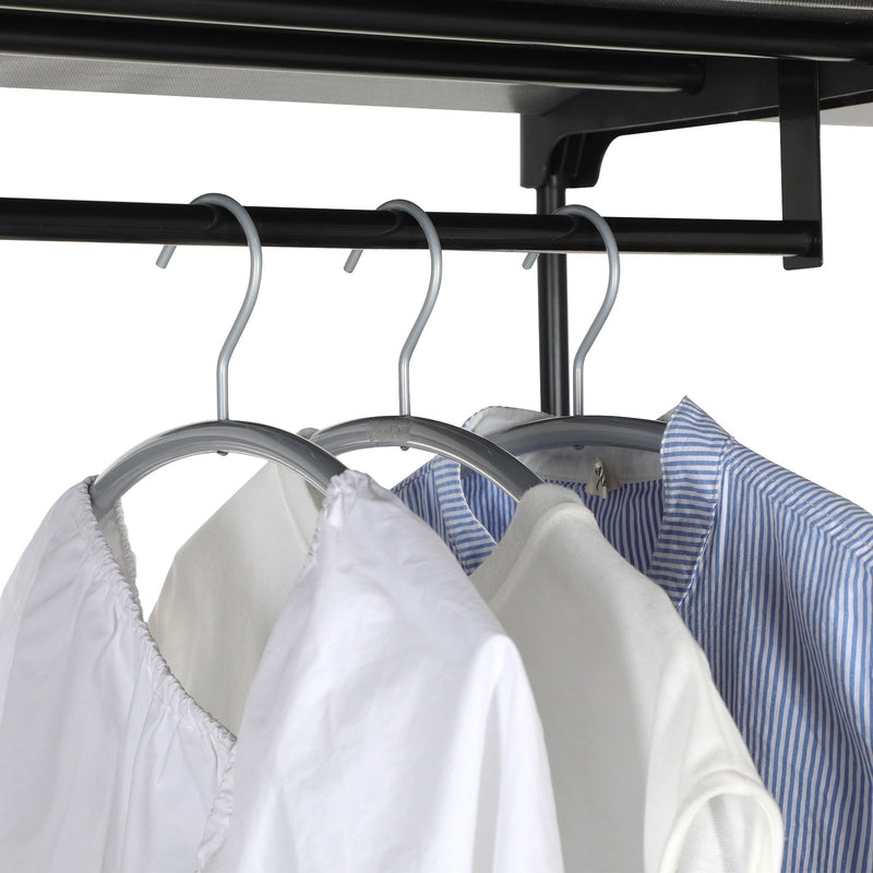Freestanding Clothes Storage Rack with Shelves for Bedroom and Hallway by Songmics