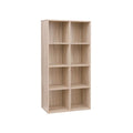 Freestanding 8 Cube Bookcase Oak by Vasagle