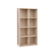 Freestanding 8 Cube Bookcase Oak by Vasagle