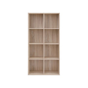 Freestanding 8 Cube Bookcase Oak by Vasagle