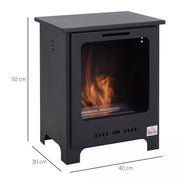 Image of a Freestanding Indoor Ethanol Fireplace