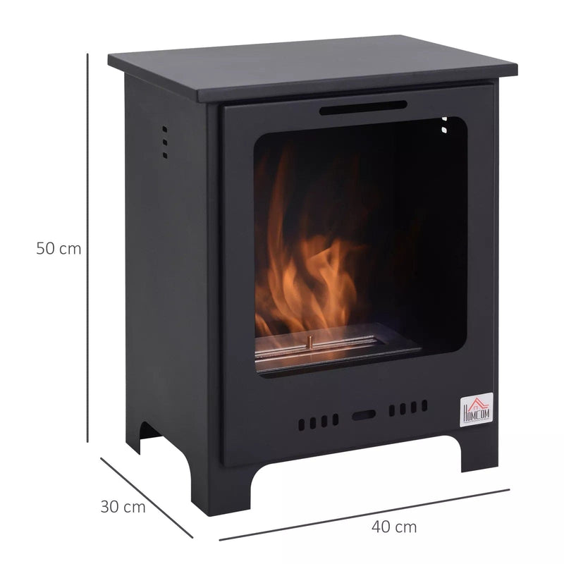 Image of a Freestanding Indoor Ethanol Fireplace