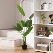 Tall Artificial Bird of Paradise Plant With Lifelike PEVA Leaves for Home or Office Green