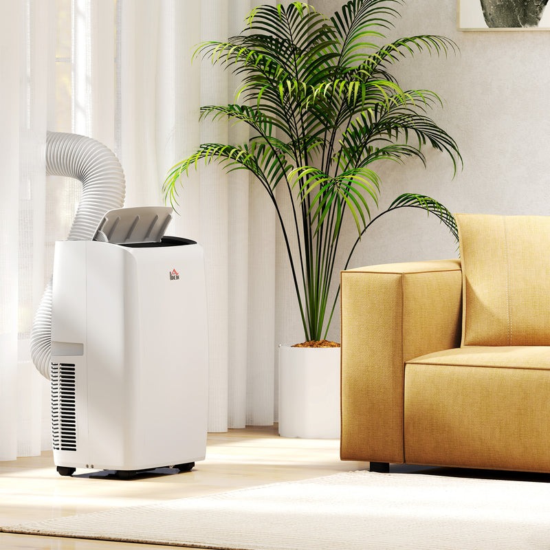 14000 BTU Portable Air Conditioner With LED Display For Home Or Office Use White