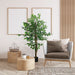 Artificial Ficus Tree with Weighted Pot by HOMCOM