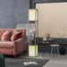 Floor Lamp with Shelves Dual Light Modern Tall Standing Lamp with Pull Chain Light, Grey by HOMCOM