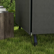 Dark Grey Swing Seat Cover for 3 Seater Garden Hammock Waterproof and UV Resistant