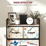 4 Drawer Chest of Drawers with Spacious Storage for Bedroom or Living Room White