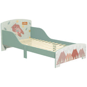 Toddler Bed Frame for Kids Aged 3 to 6 with Low Height Design for Safety Green