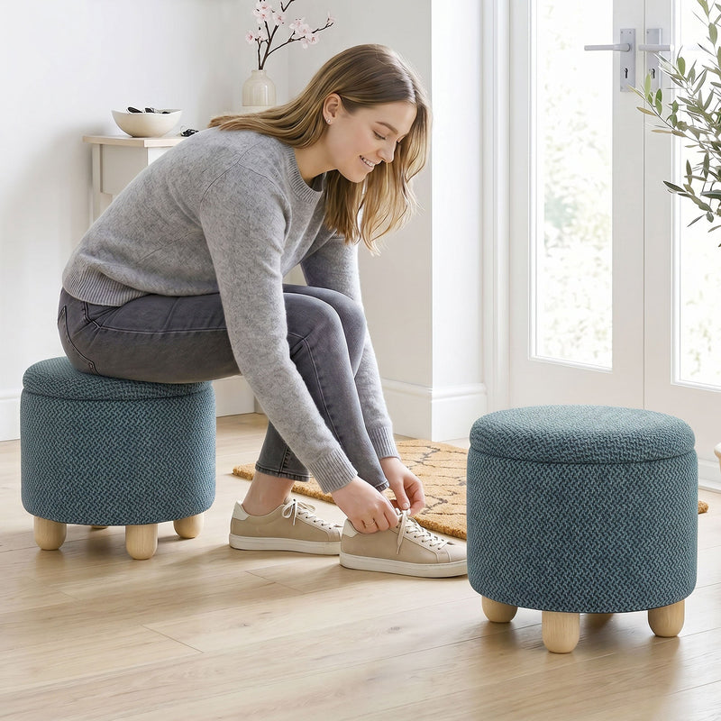 Storage ottoman - Blue
