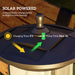 LED Solar Outdoor Lamp Post Garden Light 1.3M Waterproof IP44 Cool White by Outsunny
