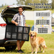 Extra Long Dog Ramp for Car with Non Slip Surface Ideal for Large Pets Black AOSOM