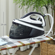 Steam Generator Iron with 8 Bar Pressure and 1.5L Tank for Fast Crease Removal, Blue