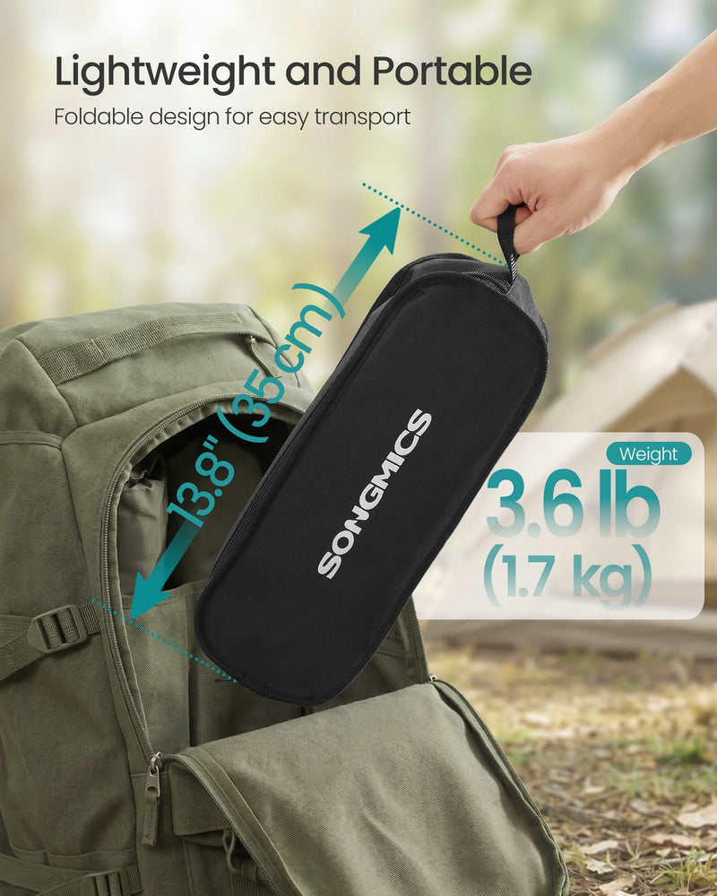 Lightweight Folding Camping Chair Steel Frame 48x56x69 cm by SONGMICS