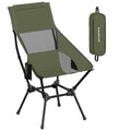 Portable Lightweight Folding Camping Chair with Mesh Back, Pocket & Cup Holder by SONGMICS Songmics