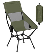 Portable Lightweight Folding Camping Chair with Mesh Back, Pocket & Cup Holder by SONGMICS Songmics