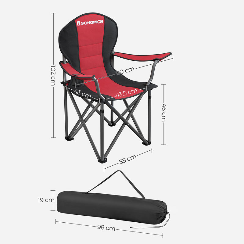 Folding Camping Chair With 250kg Capacity by SONGMICS Songmics
