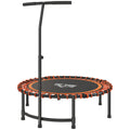 Mini Orange Kids Trampoline with Adjustable Handle and Steel Frame by Outsunny AOSOM