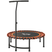 Mini Orange Kids Trampoline with Adjustable Handle and Steel Frame by Outsunny AOSOM