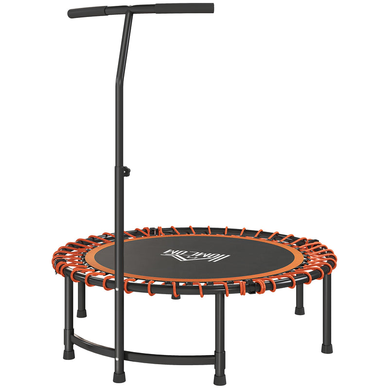 Mini Orange Kids Trampoline with Adjustable Handle and Steel Frame by Outsunny AOSOM