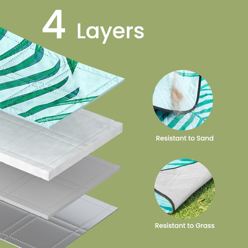 Extra Large Waterproof Picnic Blanket 300 x 200 cm Ideal for Camping and Outdoors by Songmics