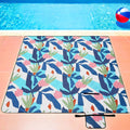 Large Waterproof Picnic Blanket 200 x 200 cm for Camping and Outdoor Use by Songmics