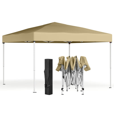 3m x 3m Pop Up Gazebo for Garden and Patio with UV Protection Beige SONGMICS