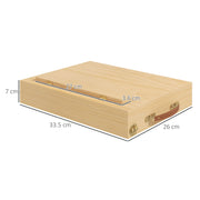 Portable Wooden Artist Easel with Storage Drawer Ideal for Tabletop Painting, Natural