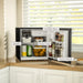 46 Litre Lockable Countertop Fridge in Black by HOMCOM