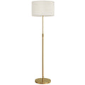 Height Adjustable Floor Lamp With Remote And Dimmable LED For Living Room Use Gold Tone AOSOM